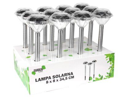 SONČNA LAMPA DIAMANT 8 x 8 x 34,5 CM razp. 1kos
