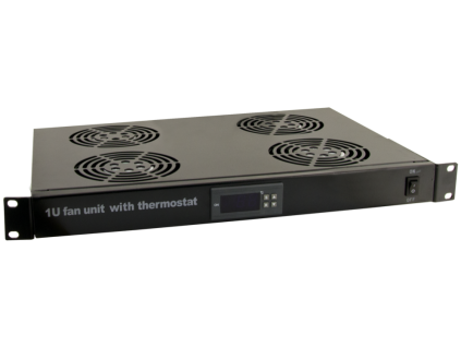 RAWP-1R - Plošča s 4 ventilatorji in termostatom RACK 1U - Pulsar