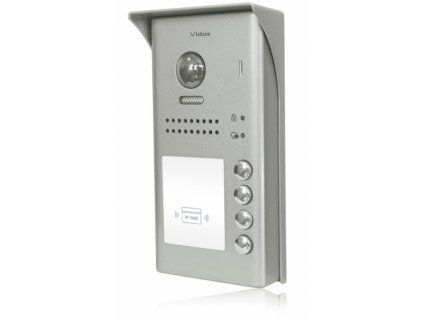 S1104A - DUO bránni panel za 4 družine z kamero in RFID čitalnikom kartic 125kHz, površinska montaža - Vidos