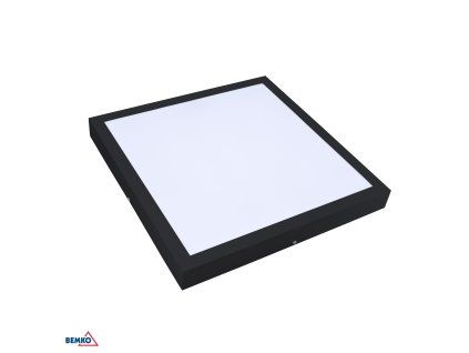Stropna LED panelna svetilka 40X40 cm, 32W, 4000K, 3500 lm, IP44, črna BM-C72-BLD-044-320-4K-BL