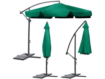 Zeleni senčnik za teraso 350 cm