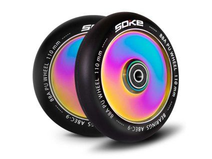 Kolesa za freestyle skiro 110 mm, mavrična, 2 kosa J-1668