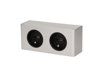 Dvojna električna vtičnica pod omarico 2x2P+E