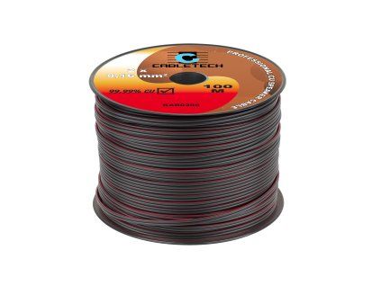 Zvočniški kabel 2x 0,16mm CCA črn (100m)